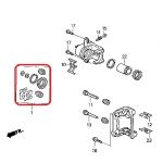 Ремкомплект заднего суппорта Honda 01473-SP0-000 Ремкомплект заднего суппорта Honda 01473-SP0-000