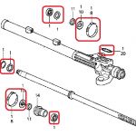 Ремкомплект рулевой рейки Honda 06531-SEA-E02 Ремкомплект рулевой рейки Honda 06531-SEA-E02