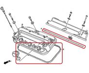Прокладка клапанной крышки Honda 12341-RYE-A00 Прокладка клапанной крышки Honda 12341-RYE-A00