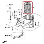 Фильтр воздушный Honda 17220-PNB-003 Фильтр воздушный Honda 17220-PNB-003