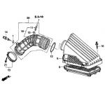 Патрубок воздушный Honda 17228-RBA-000 Патрубок воздушный Honda 17228-RBA-000