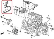 Ремень приводной Honda 31110-RL5-A01 Ремень приводной Honda 31110-RL5-A01