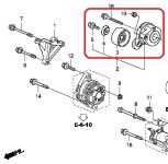 Натяжитель приводного ремня Honda 31170-RLF-J01 Натяжитель приводного ремня Honda 31170-RLF-J01