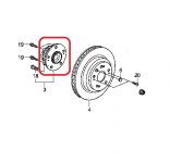 Ступица колеса заднего Honda 42200-SJA-008 Ступица колеса заднего Honda 42200-SJA-008