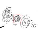 Ступица заднего колеса Honda 42200-SMG-G51 Ступица заднего колеса Honda 42200-SMG-G51