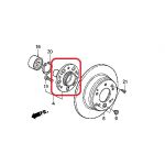 Ступица колеса заднего Honda 42210-SCA-E00 Ступица колеса заднего Honda 42210-SCA-E00