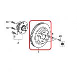 Тормозной диск задний Honda 42510-SJA-000 Тормозной диск задний Honda 42510-SJA-000