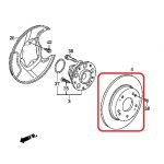Тормозной диск передний Honda 45251-SMG-G10 Тормозной диск передний Honda 45251-SMG-G10