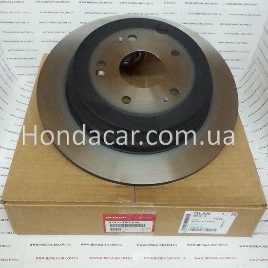 Тормозной диск задний Honda 42510-T0G-A04