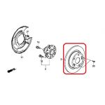 Тормозной диск задний Honda 42510-T2F-A00 Тормозной диск задний Honda 42510-T2F-A00