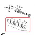Тормозные колодки задние Honda 43022-TA0-A70 Тормозные колодки задние Honda 43022-TA0-A70