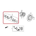 Тормозные колодки задние Honda 43022-TR0-E00 Тормозные колодки задние Honda 43022-TR0-E00