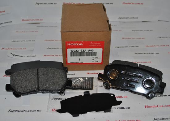 Тормозные колодки задние Honda 43022-SZA-A00