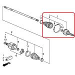 Шрус внешний (наружный) Honda 44014-STX-A01 Шрус внешний (наружный) Honda 44014-STX-A01