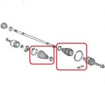 Пыльник шруса наружного комплект Honda 44018-SEA-E50 Пыльник шруса наружного комплект Honda 44018-SEA-E50