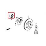 Подшипник ступицы переднего колеса Honda 44300-TV0-E01 Подшипник ступицы переднего колеса Honda 44300-TV0-E01