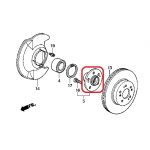 Ступица колеса переднего Honda 44600-S1A-E40 Ступица колеса переднего Honda 44600-S1A-E40
