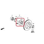 Ступица колеса переднего Honda 44600-T2F-A00 Ступица колеса переднего Honda 44600-T2F-A00