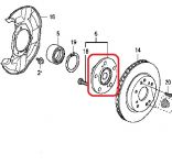 Ступица колеса переднего Honda 44600-TA0-A00 Ступица колеса переднего Honda 44600-TA0-A00