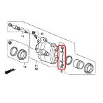 Пружина суппорта переднего Honda 45005-SEA-E01 Пружина суппорта переднего Honda 45005-SEA-E01