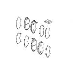 Тормозные колодки передние Honda 45022-STK-A00 Тормозные колодки передние Honda 45022-STK-A00