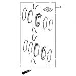 Тормозные колодки передние Honda 45022-T0A-A00 Тормозные колодки передние Honda 45022-T0A-A00