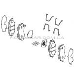 Тормозные колодки передние Honda 45022-T2F-A00 Тормозные колодки передние Honda 45022-T2F-A00