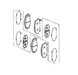 Тормозные колодки передние Honda 45022-TL0-G50 Тормозные колодки передние Honda 45022-TL0-G50