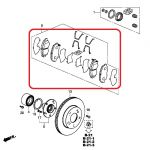 Тормозные колодки передние Honda 45022-TR0-E51 Тормозные колодки передние Honda 45022-TR0-E51