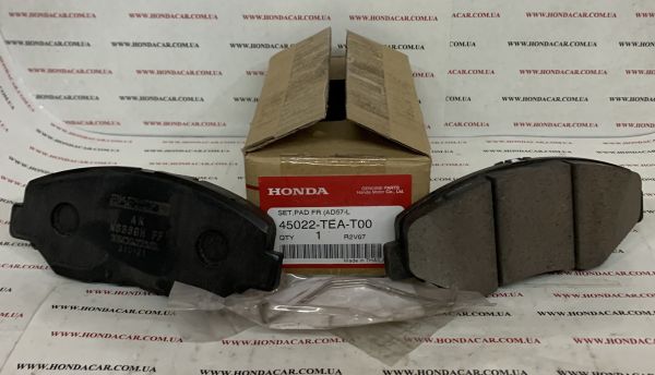 Тормозные колодки передние Honda 45022-TEA-T00