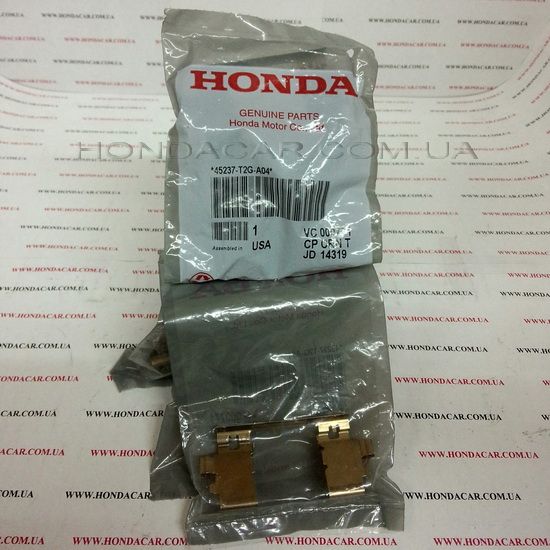 Фиксирующая пластина передних тормозных колодок Honda 45237-T2G-A04