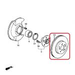Тормозной диск передний Honda 45251-SCA-E00 Тормозной диск передний Honda 45251-SCA-E00
