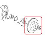 Тормозной диск передний Honda 45251-SEA-E30 Тормозной диск передний Honda 45251-SEA-E30