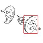 Тормозной диск передний Honda 45251-STX-A00 Тормозной диск передний Honda 45251-STX-A00