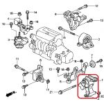 Подушка двигателя (АКПП) левая Honda 50805-S9A-983 Подушка двигателя (АКПП) левая Honda 50805-S9A-983