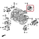 Подушка двигателя задняя Honda 50810-T2F-A01 Подушка двигателя задняя Honda 50810-T2F-A01
