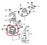 Подушка двигателя передняя Honda 50830-SJA-E01 Подушка двигателя передняя Honda 50830-SJA-E01