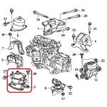 Подушка двигателя передняя Honda 50830-TA2-H01 Подушка двигателя передняя Honda 50830-TA2-H01