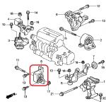Подушка двигателя передняя (АКПП) Honda 50840-SCA-980 Подушка двигателя передняя (АКПП) Honda 50840-SCA-980