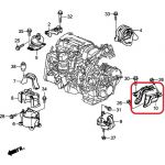 Подушка двигателя (CVT) верхняя Honda 50870-T2F-A02 Подушка двигателя (CVT) верхняя Honda 50870-T2F-A02