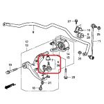 Кульова опора передня нижня права Honda 51220-SWA-A01 Кульова опора передня нижня права Honda 51220-SWA-A01