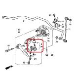 Кульова опора передня нижня ліва Honda 51230-SWA-A01 Кульова опора передня нижня ліва Honda 51230-SWA-A01