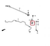 Втулка стабилизатора переднего Honda 51306-T2A-R02 Втулка стабилизатора переднего Honda 51306-T2A-R02