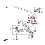 Стойка стабилизатора передняя левая Honda 51321-S5A-003 Стойка стабилизатора передняя левая Honda 51321-S5A-003