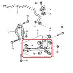 Рычаг передней подвески левый нижний Honda 51360-SDA-A03 Рычаг передней подвески левый нижний Honda 51360-SDA-A03