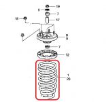 Пружина подвески передняя Honda 51401-TL1-E21 Пружина подвески передняя Honda 51401-TL1-E21