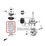 Пружина передняя Honda 51401-TV1-G01 Пружина передняя Honda 51401-TV1-G01