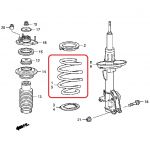 Пружина передняя правая Honda 51401-STX-A52 Пружина передняя правая Honda 51401-STX-A52