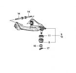 Рычаг передней подвески правый верхний Honda 51510-TA0-A03 Рычаг передней подвески правый верхний Honda 51510-TA0-A03