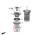 Отбойник переднего амортизатора Honda 51722-TR0-E01 Отбойник переднего амортизатора Honda 51722-TR0-E01